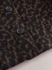 Estampado de leopardo - Chaqueta sin cuello - Imagen 8 de 9