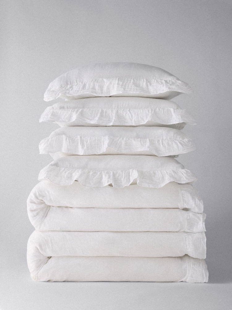 The Set 2 Pack Muslin Frill 100 Cotton Bedsets - Bild 1 von 3 The Set 2 Pack Muslin Frill 100 Cotton Bedsets - Bild 1 von 3