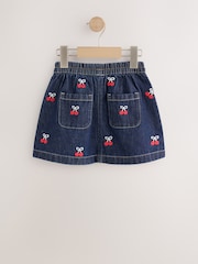 Denim Cherry Embroidery - Pull-On Skirt (3mths-7yrs) - 圖片 7，共 9