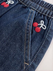 Denim Cherry Embroidery - Pull-On Skirt (3mths-7yrs) - 圖片 8，共 9