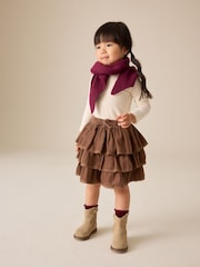 Chocolate Brown Cord Pullon Rara Skirt (3mths-7yrs) - Image 3 of 4
