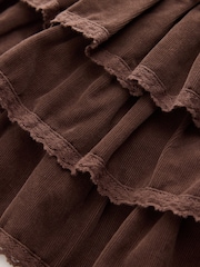 Chocolate Brown Cord Pullon Rara Skirt (3mths-7yrs) - Image 7 of 8
