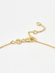 Oliver Bonas Gold Tone Davina Tourmaline Pendant Necklace - Image 3 of 4