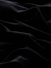 Black Velvet Slim Tailored Trousers - Image 8 of 8