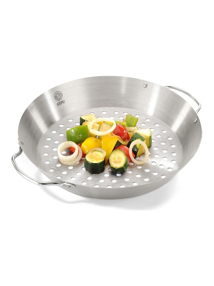 GEFU Silver Chicken Roaster and Vegetable Wok BBQ - Image 1 of 3