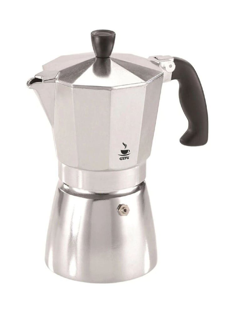 GEFU Black or Silver Lucino 6 Cup Espresso Maker - Image 1 of 4