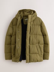 Green Thermogen Shower Resistant Puffer Jacket - Image 11 of 14