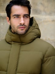 Green Thermogen Shower Resistant Puffer Jacket - Image 5 of 14