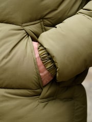 Green Thermogen Shower Resistant Puffer Jacket - Image 6 of 14