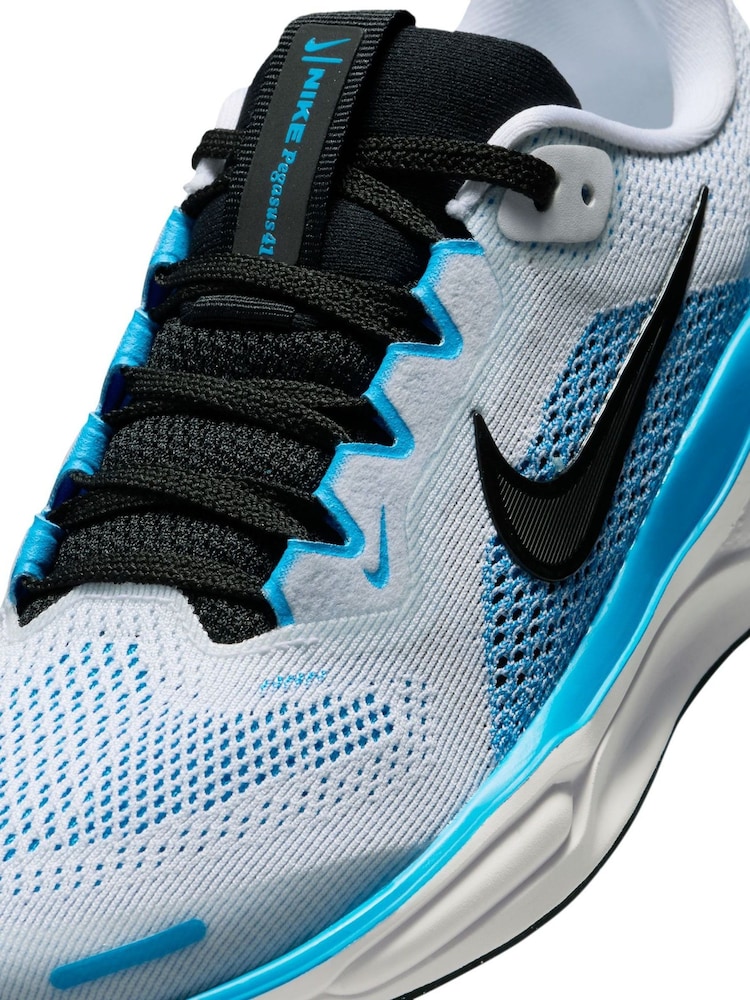 Nike White Youth Air Zoom Pegasus 41 Running Trainers - Image 10 of 10