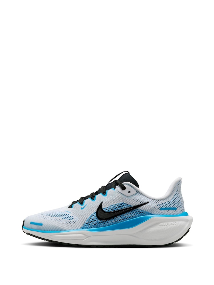 Nike White Youth Air Zoom Pegasus 41 Running Trainers - Image 2 of 10