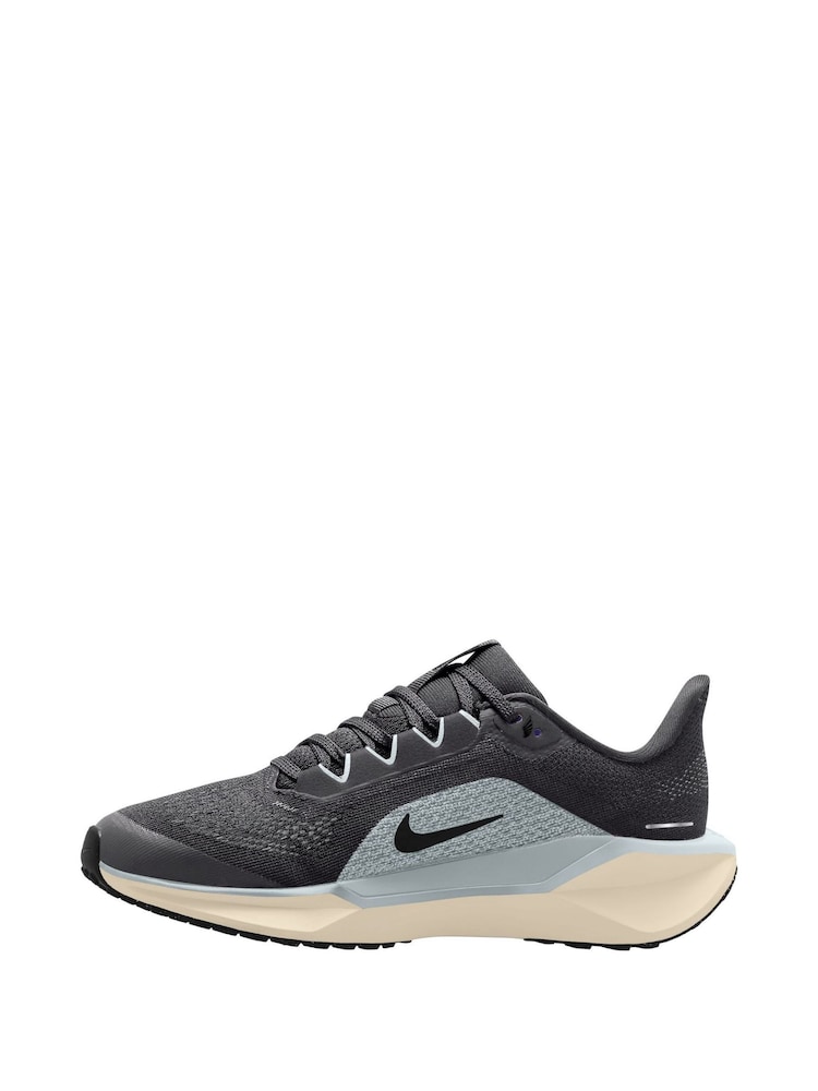 Nike Grey Ash and Platinum Youth Air Zoom Pegasus 41 Running Trainers - Image 2 of 4 Nike Grey Ash and Platinum Youth Air Zoom Pegasus 41 Running Trainers - Image 2 of 4