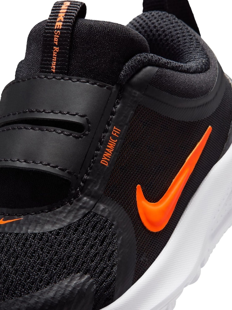 Nike Black Orange Infant Star Runner 5 Trainers - Image 10 of 10 Nike Black Orange Infant Star Runner 5 Trainers - Image 10 of 10