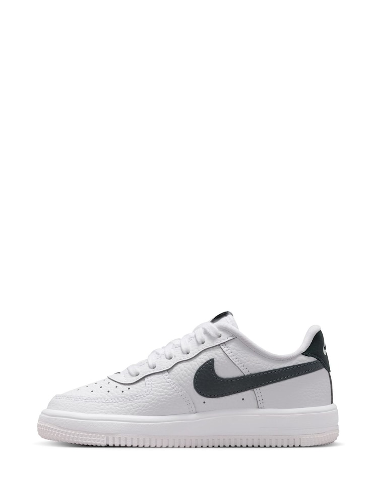 Nike White/Seaweed Green Junior Air Force 1 Lace Trainers - Image 2 of 9 Nike White/Seaweed Green Junior Air Force 1 Lace Trainers - Image 2 of 9