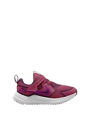 Nike Red Bordeaux and Pink Beet Junior Cosmic Running Trainers - Image 1 of 4