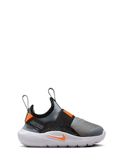 Nike Black Chrome Infant Flex Runner 4 Trainers - Image 1 of 9