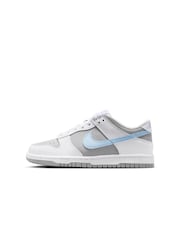Nike White Youth Dunk Low Trainers - Image 4 of 10