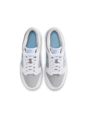 Nike White Youth Dunk Low Trainers - Image 6 of 10
