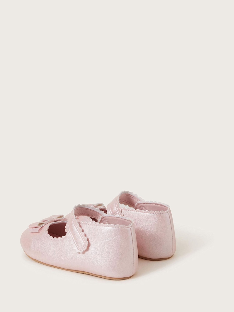 Monsoon Baby Shimmer Bow Walker Shoes - Imagen 3 de 3