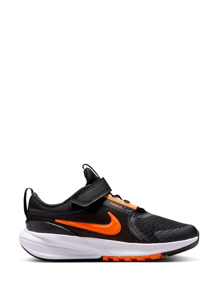 Nike Black Orange Junior Star Runner 5 Trainers - Image 1 of 10