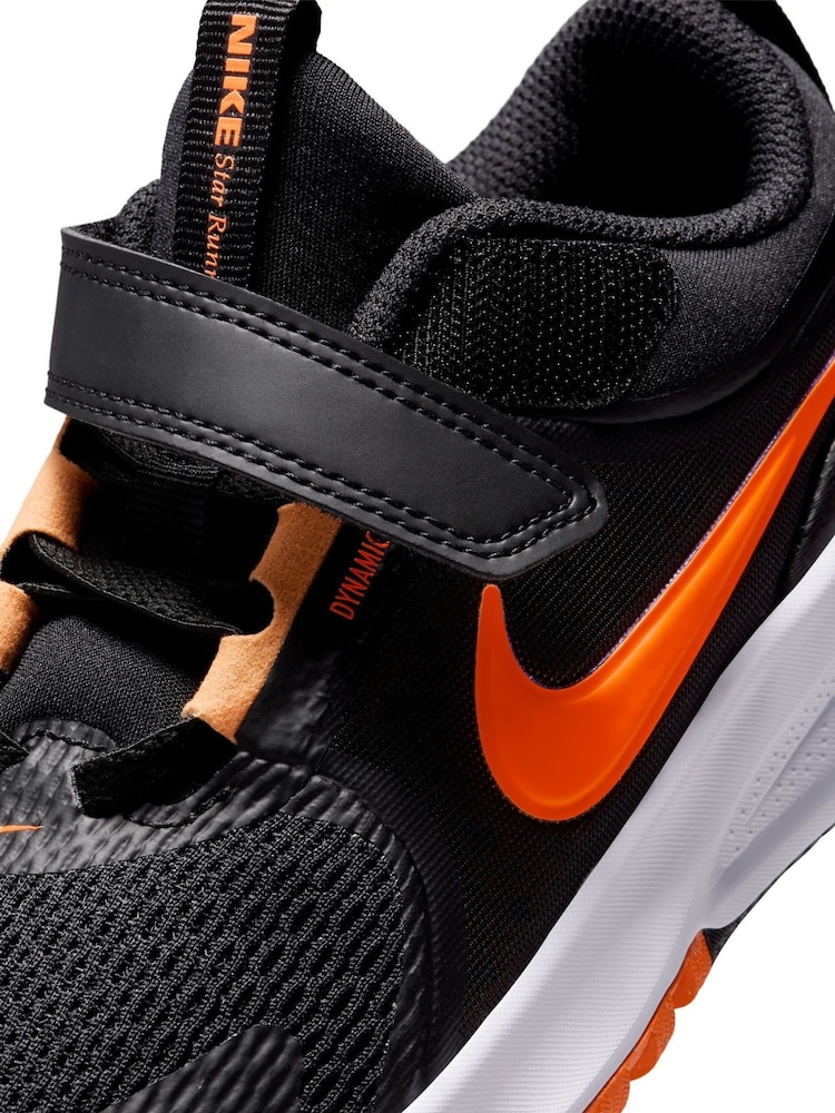 Nike Black Orange Junior Star Runner 5 Trainers - Image 10 of 10