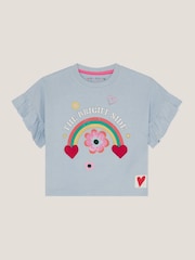Monsoon The Bright Side Frill 100% Cotton T-Shirt - صورة 1 من 3