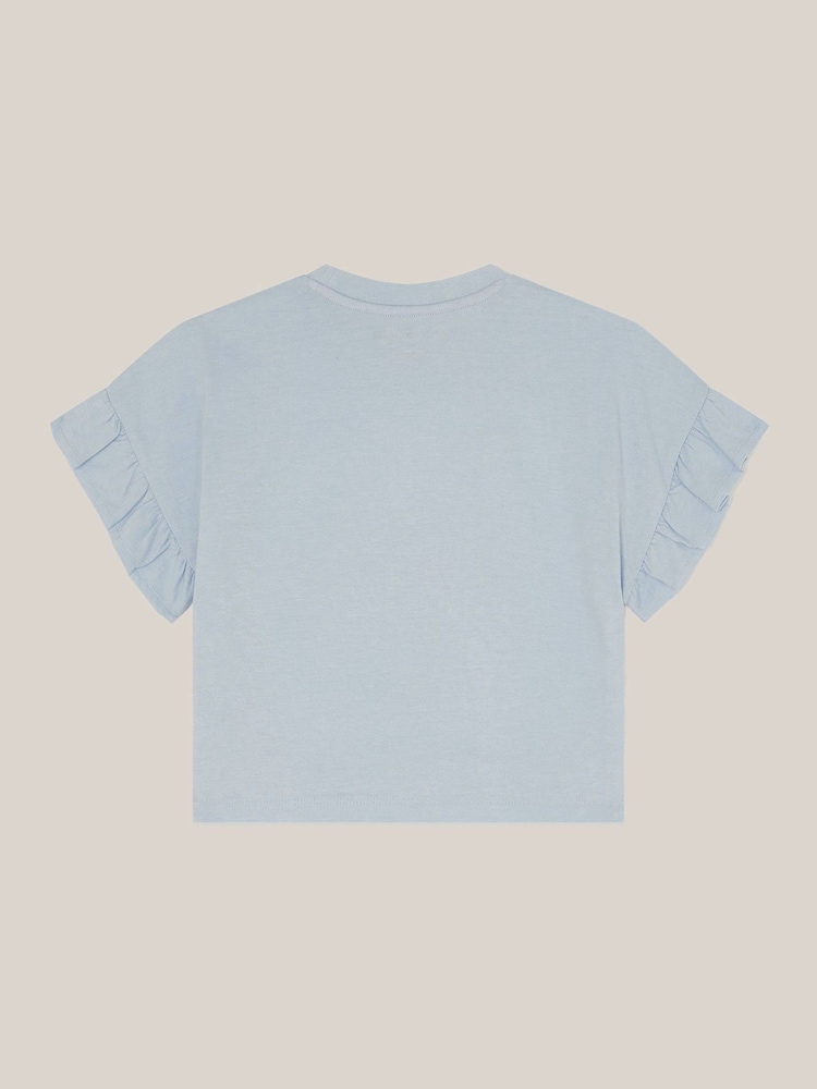 Monsoon The Bright Side Frill 100% Cotton T-Shirt - صورة 3 من 3