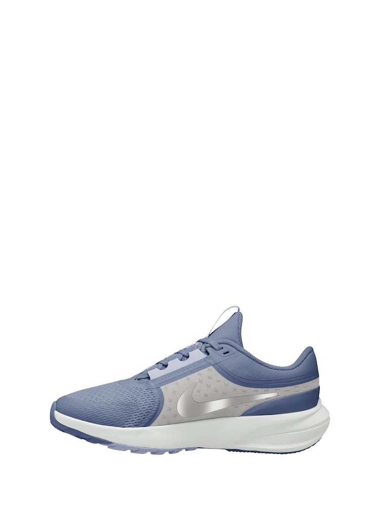 Nike Blue Indigo and Silver Youth Star Runner 5 Trainers - Image 2 of 4