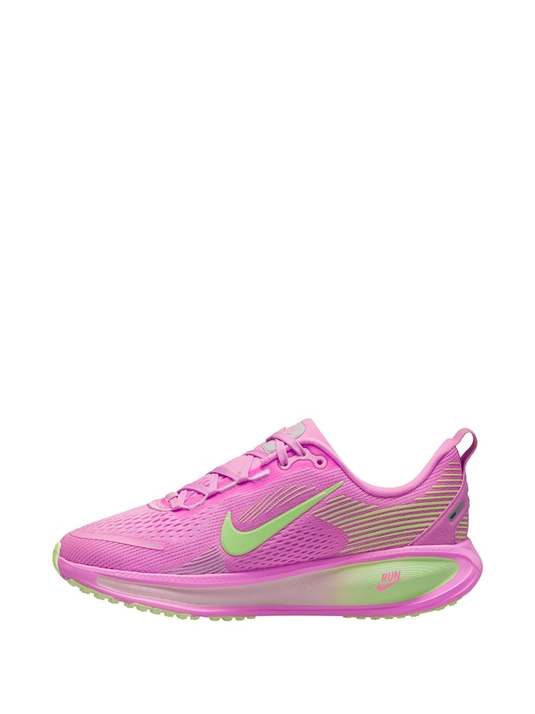 Nike Pink and Volt Vomero 18 Road Running Trainers - Image 2 of 4 Nike Pink and Volt Vomero 18 Road Running Trainers - Image 2 of 4
