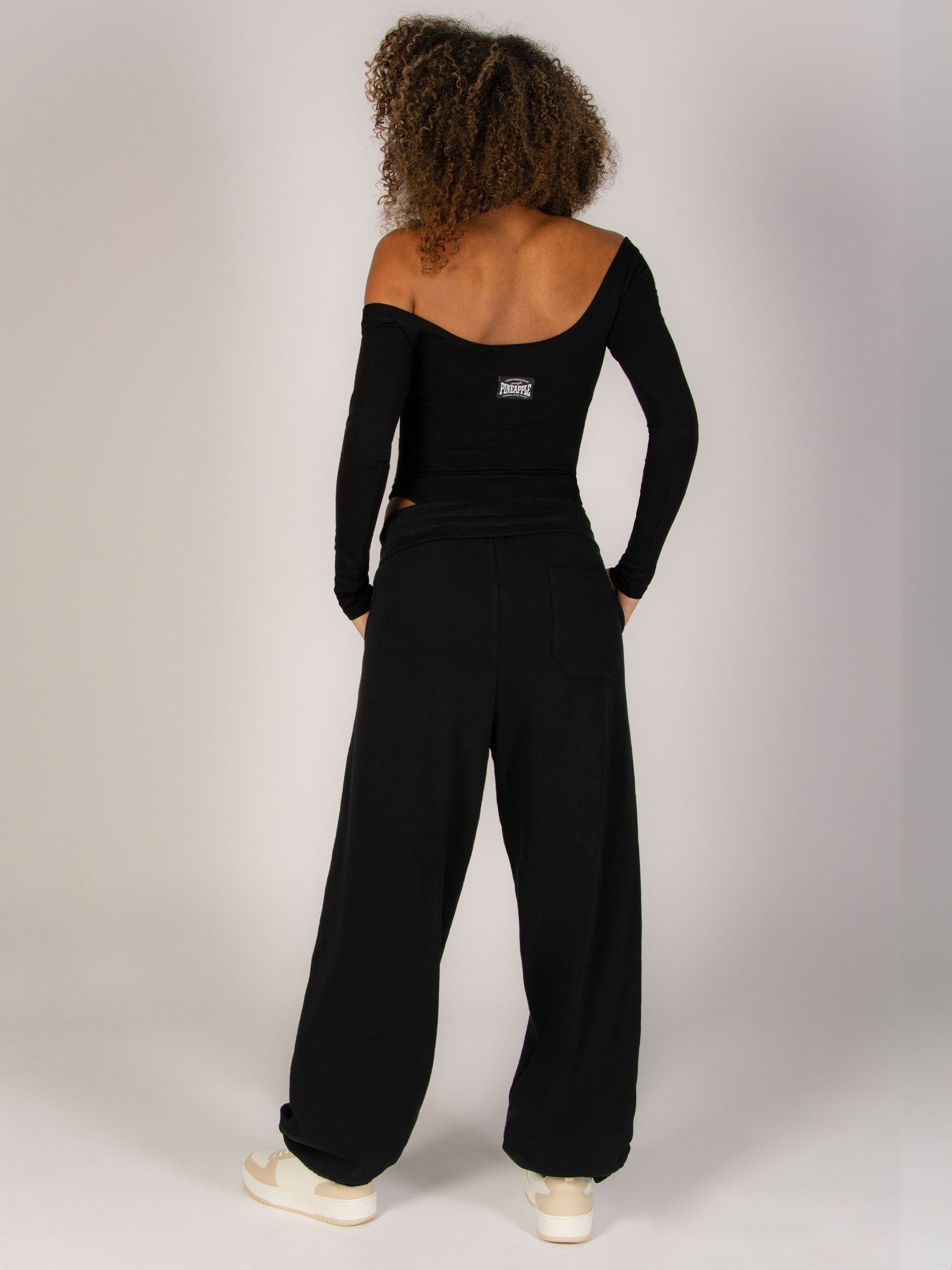 Buy Pineapple Black Oversized Baggy Cuffed Joggers from Next USA