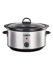 Tower Silver 3.5L Stainless Steel Slow Cooker - Image 1 of 6