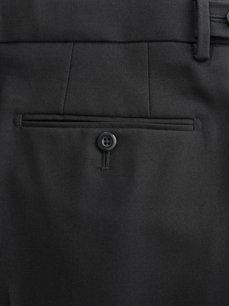 Black Relaxed Fit Smart N.Premium Pleated Trousers - Image 10 of 10