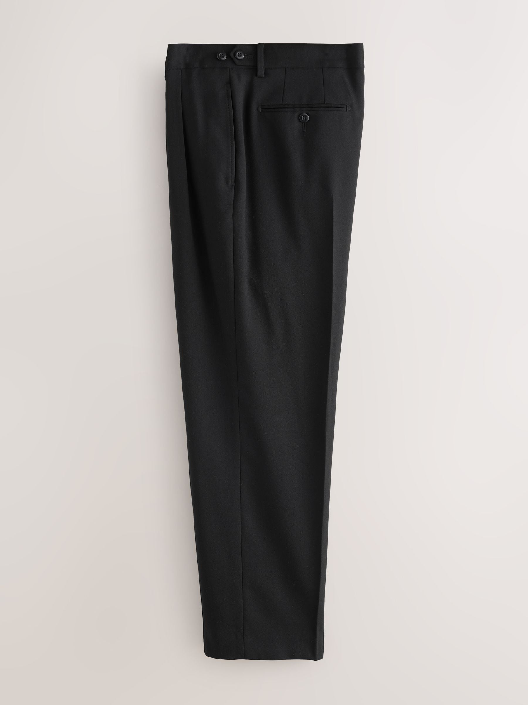 Buy Black Relaxed Fit Smart Pleated Trousers from Next USA
