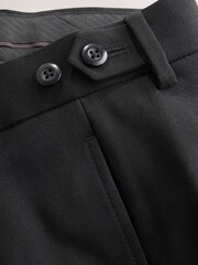 Black Relaxed Fit Smart N.Premium Pleated Trousers - Image 9 of 10