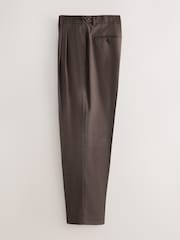 Brun - Pantalon plissé Smart N.Premium coupe décontractée - Image 8 sur 12