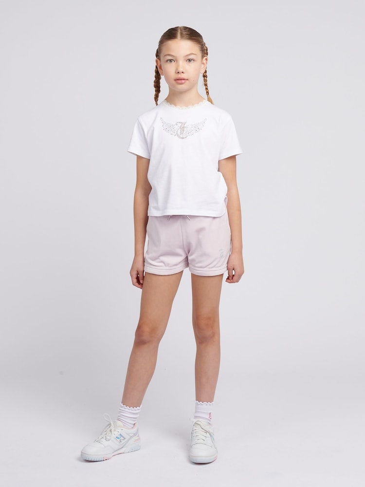 Juicy Couture White 100% Cotton Girls Angel T-Shirt - Image 2 of 7