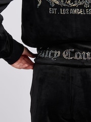 Juicy Couture Black Girls Fold Over Waist Shorts - Image 5 of 9