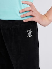 Juicy Couture Black Girls Velour Leggings - Image 5 of 8