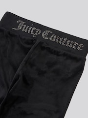 Juicy Couture Black Girls Velour Leggings - Image 6 of 8