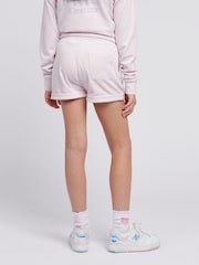 Juicy Couture Purple Girls Velour Fold Up Shorts - Image 3 of 7
