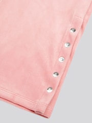 Juicy Couture Pink Girls Velour Straight Leg Joggers - Image 9 of 9