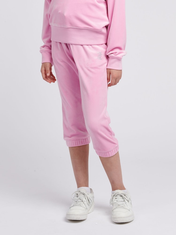 Pink - Juicy Couture Mädchen Capri-Länge Slim-Fit Jogginghosen - Bild 1 von 4 Pink - Juicy Couture Mädchen Capri-Länge Slim-Fit Jogginghosen - Bild 1 von 4