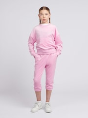 Juicy Couture Pink Girls Capri Length Slim Joggers - Image 2 of 4