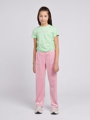 Juicy Couture Green Girls Diamante Ringer 100% Cotton T-Shirt - Image 2 of 7