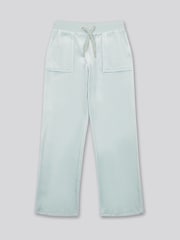 Juicy Couture Blue Girls Diamante Wide Leg Joggers - Image 5 of 7