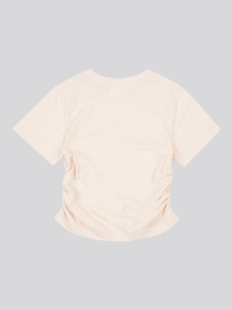Juicy Couture Cream Girls Diamante Ringer 100% Cotton T-Shirt - Image 8 of 8