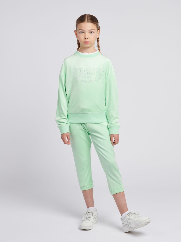 Groen - Juicy Couture Girls Crew Neck Sweatshirt - Image 3 of 7