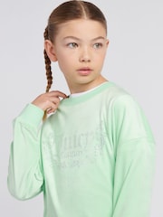 Groen - Juicy Couture Girls Crew Neck Sweatshirt - Image 4 of 7