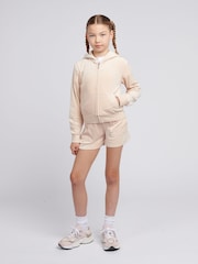 Juicy Couture Pink Bolt Girls Tonal Velour Zip Up Hoodie - Image 2 of 7
