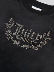Negro - Juicy Couture Girls Crew Neck Sweatshirt - Imagen 7 de 7